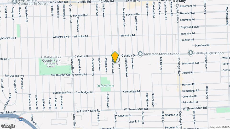 2428 Oakshire Ave Map and Location Details