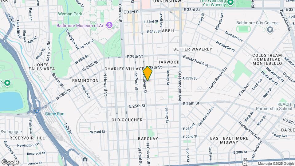 2635 N Calvert St Map and Location Details