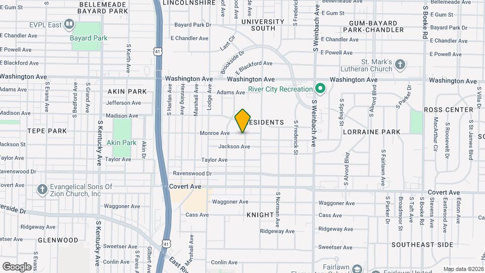 1525 Monroe Ave Map and Location Details