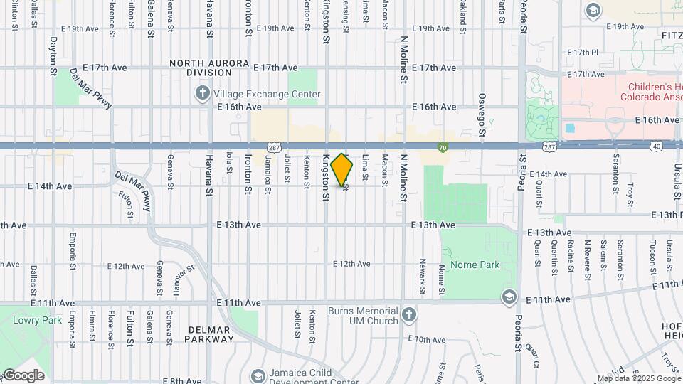 1391 Lansing St Map and Location Details