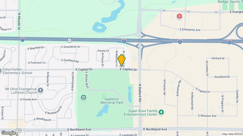 1626 E Capitol Dr Map and Location Details