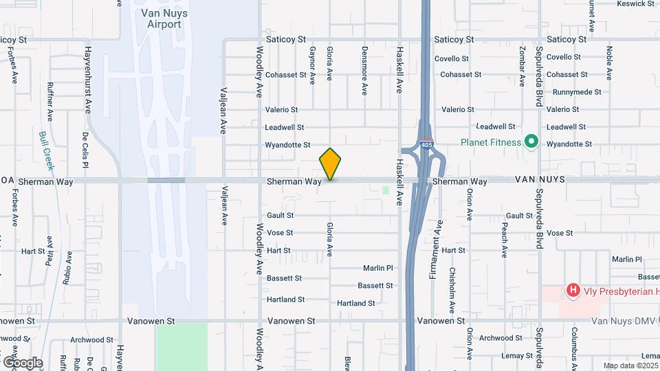 15914 Sherman Way Map and Location Details