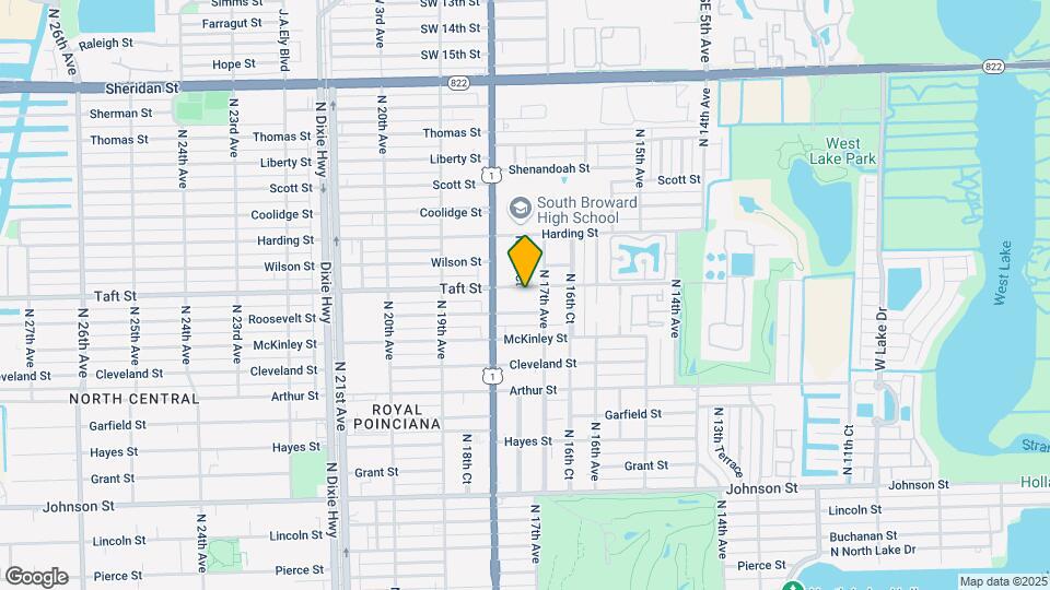 1718 Taft St Map and Location Details