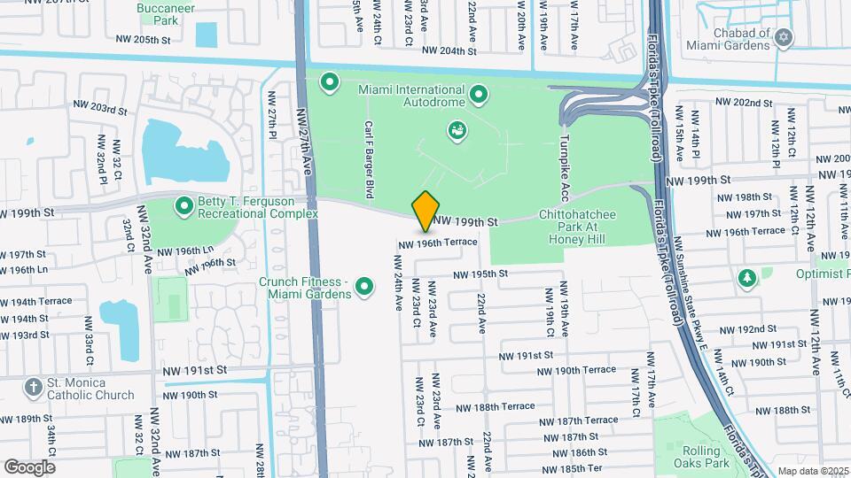 2321 NW 196th Terrace Map and Location Details