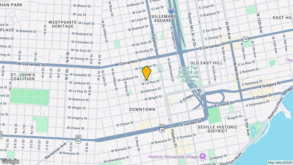 114 W La Rua St Map and Location Details