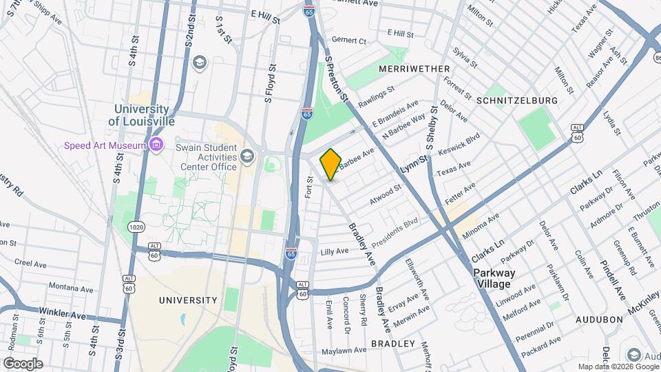 2105 Bradley Ave Map and Location Details