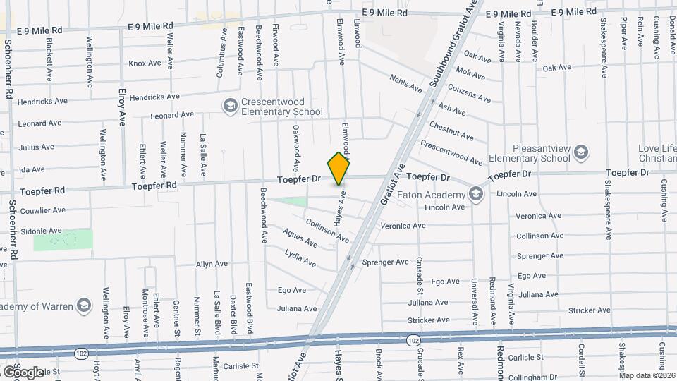 14989 Lincoln Ave Map and Location Details