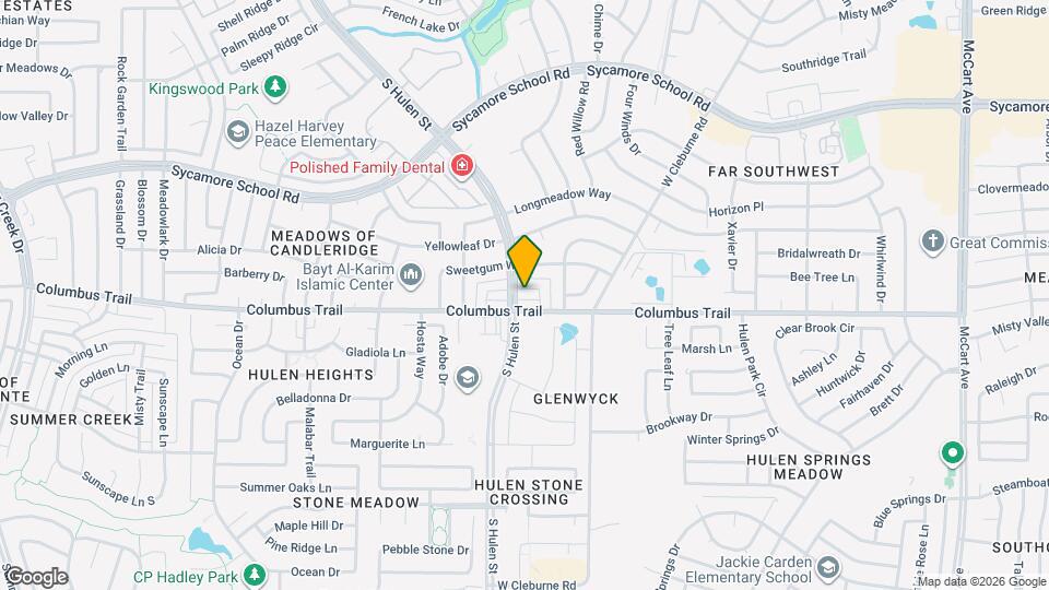 4371 Hulen Cir E Map and Location Details