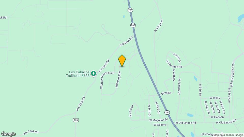 4751 W Bison Ln Map and Location Details