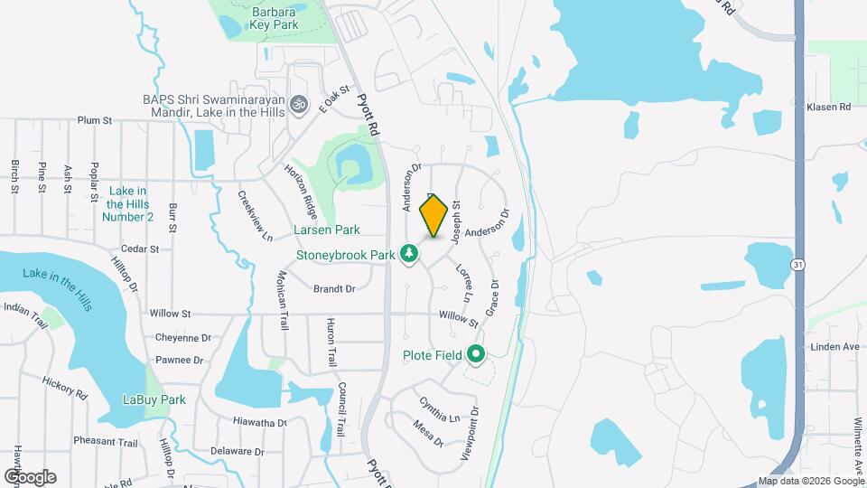 626 David St Map and Location Details