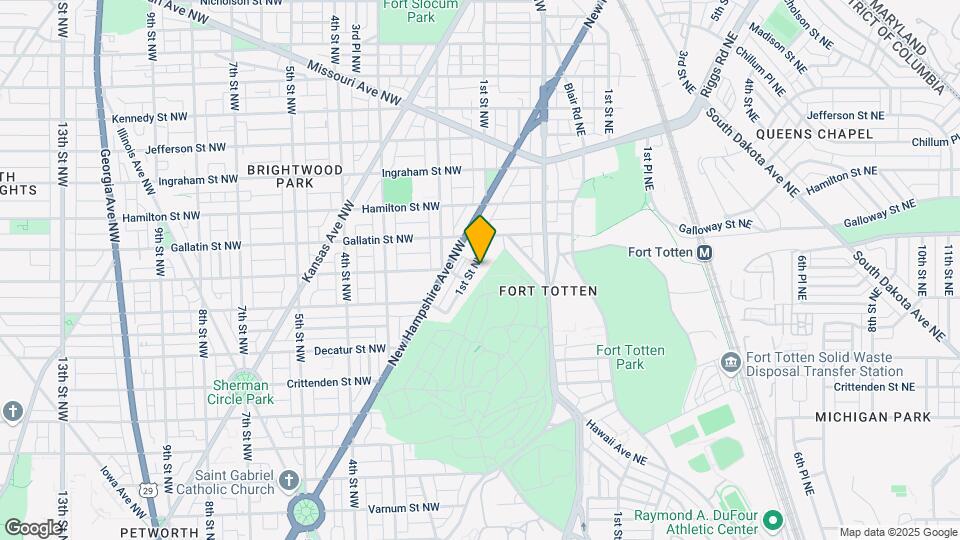 4 Unit 2BR 1BA 5025 1st Street NW Map and Location Details
