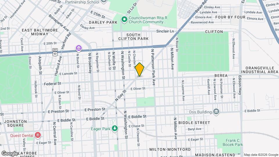 2106 Federal St Map and Location Details