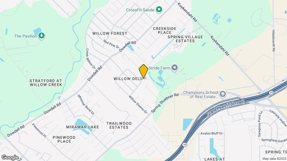 21902 Willow Shadows Dr Map and Location Details