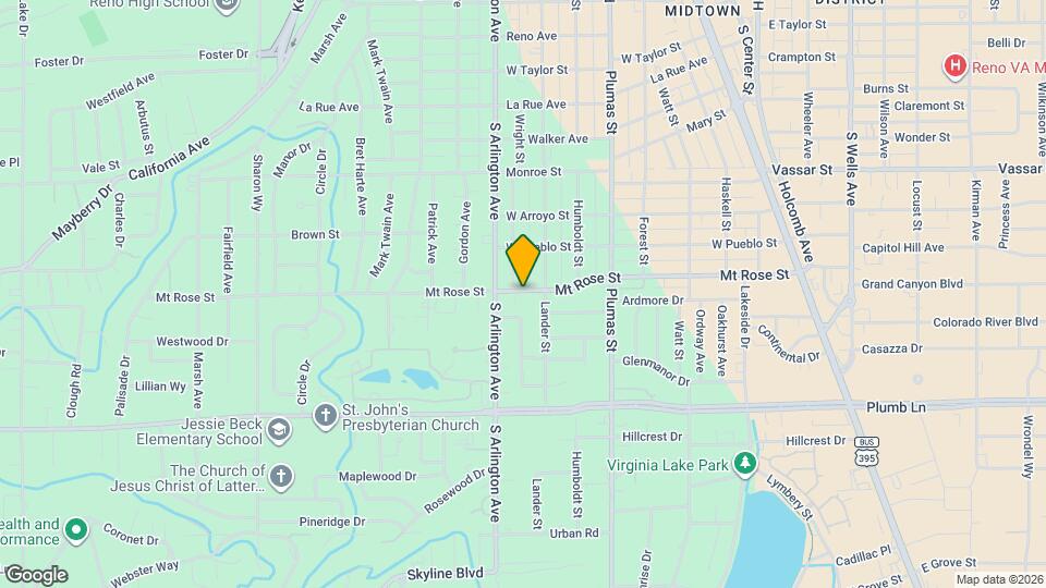 750 Mt Rose St Map and Location Details