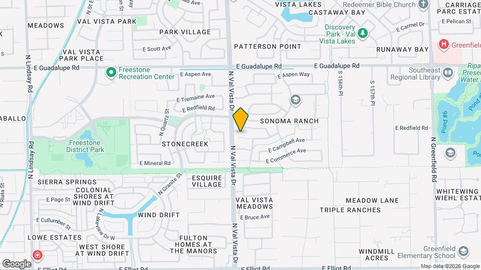 1616 E Heather Ave Map and Location Details