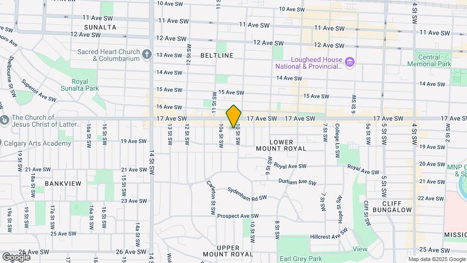 1721 10th St SW Map and Location Details