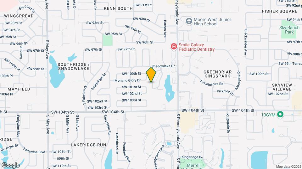 10209 Shadowridge Dr Map and Location Details