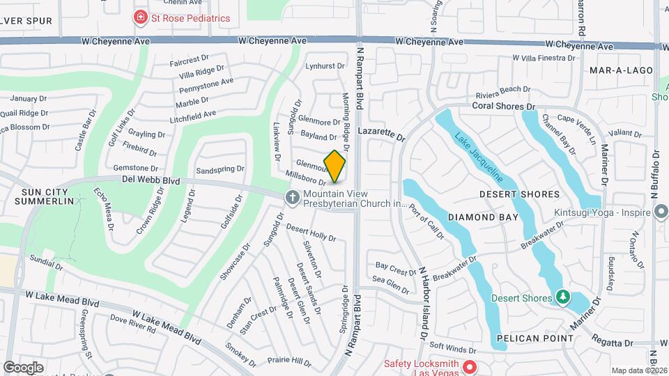 8513 Millsboro Dr Map and Location Details