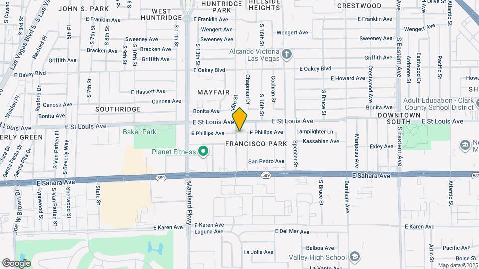 2105 S 15th St Mapa y Detalles de la Ubicación