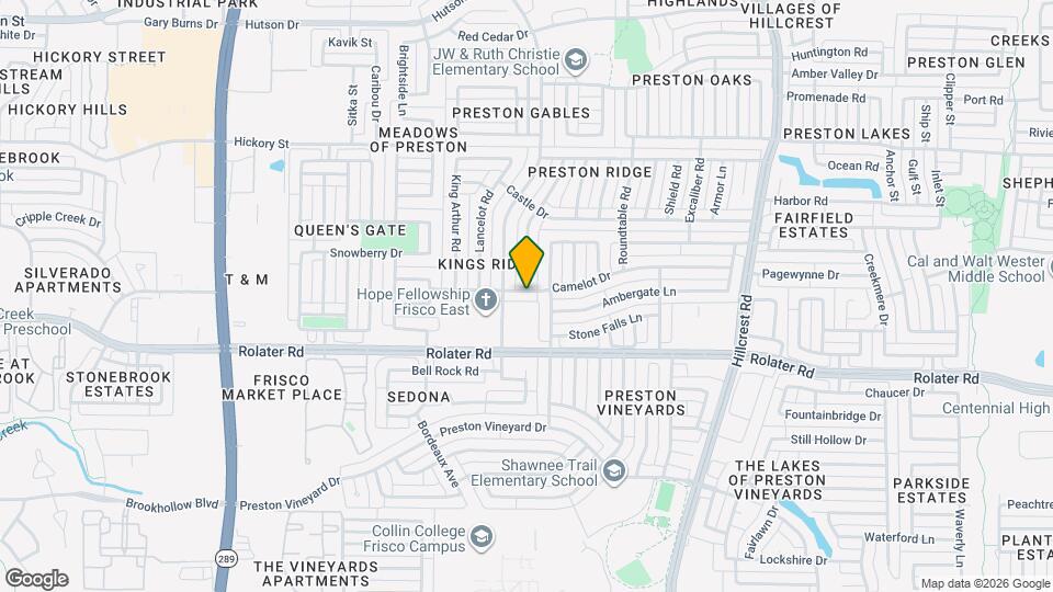 10151 Camelot Dr Map and Location Details