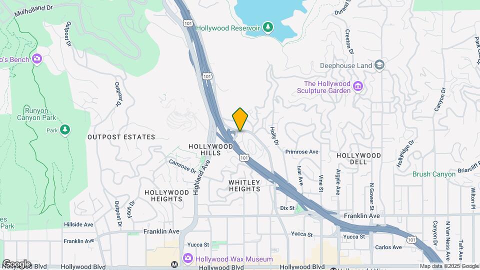 2307 N Cahuenga Blvd Mapa y Detalles de la Ubicación