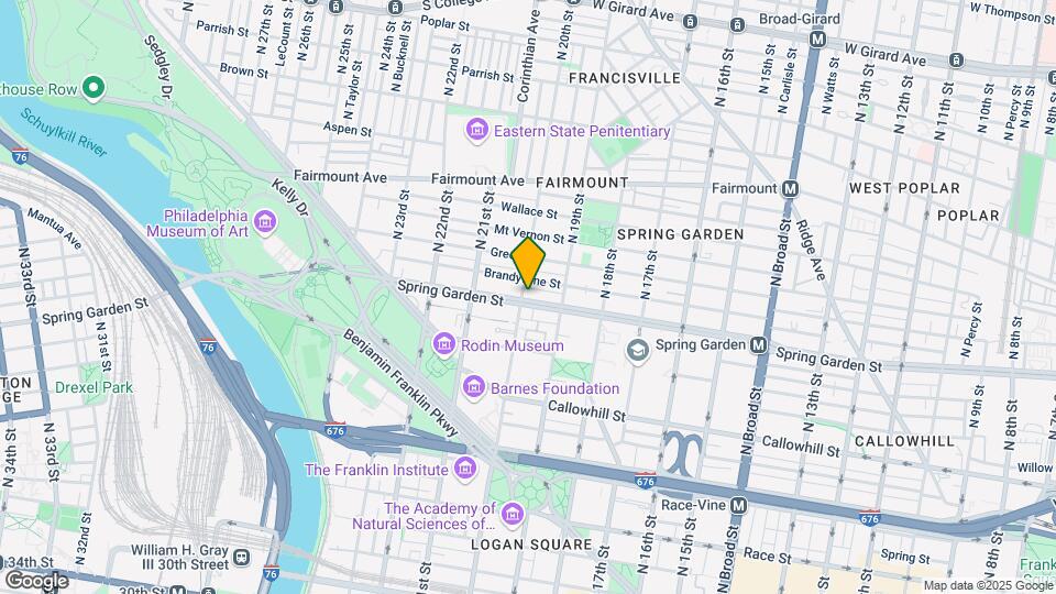 1937 Spring Garden St Map and Location Details