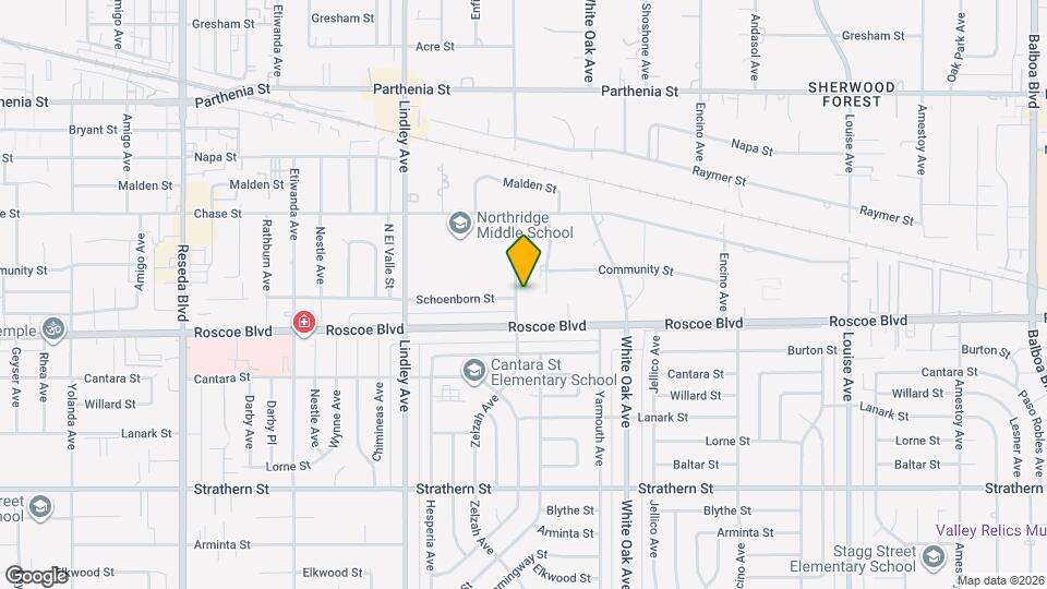 8332 Zelzah Ave, Unit 5 Map and Location Details