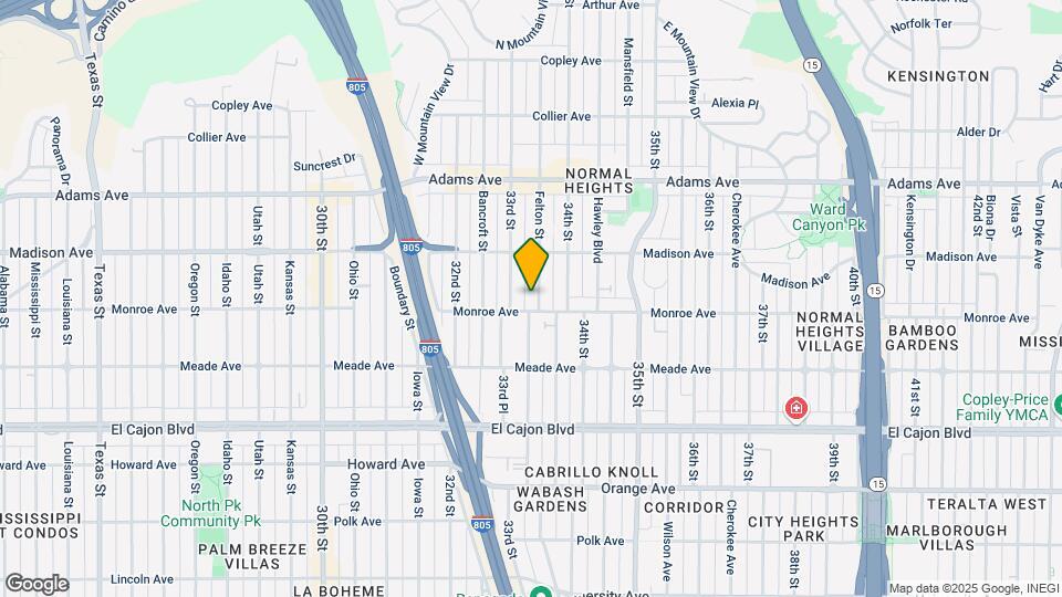 4514 Felton St Map and Location Details