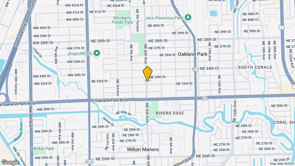 601 NE 33rd St Map and Location Details