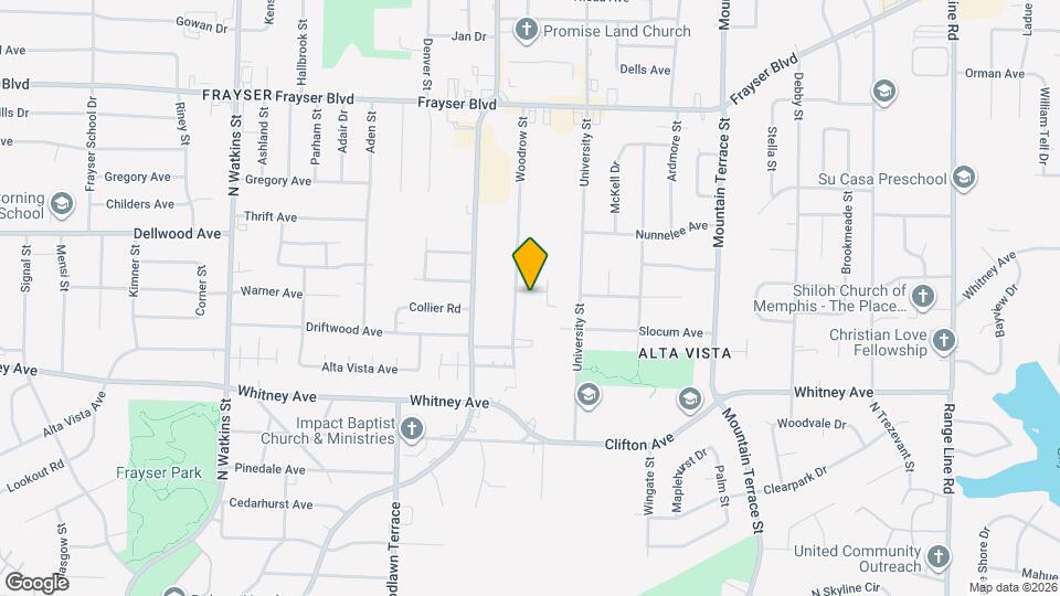 2151 Willow Wood Ave Map and Location Details