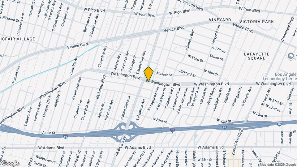 4924 W Washington Blvd Map and Location Details