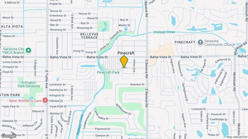 3412 Clarinda Street Map and Location Details