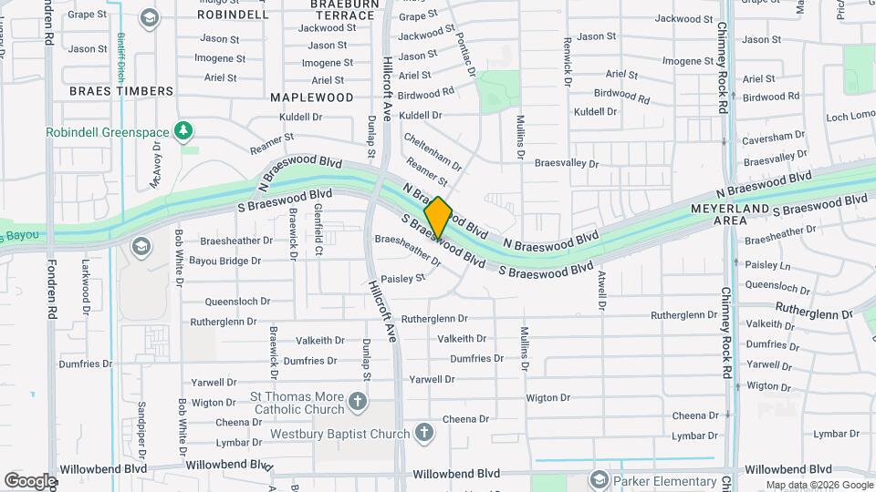 5827 S Braeswood Blvd Map and Location Details