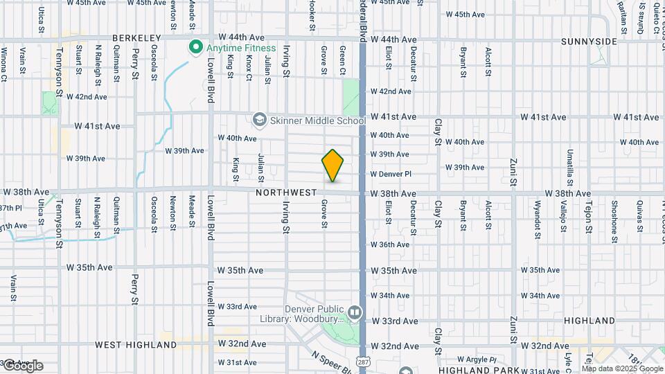3075 W 38th Ave Mapa y Detalles de la Ubicación