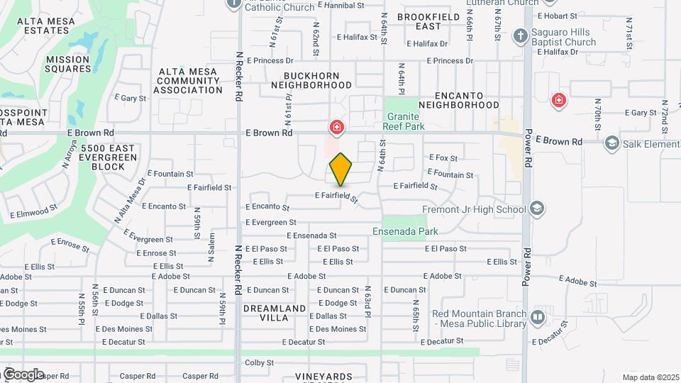 6304 E Fairfield St Mapa y Detalles de la Ubicación