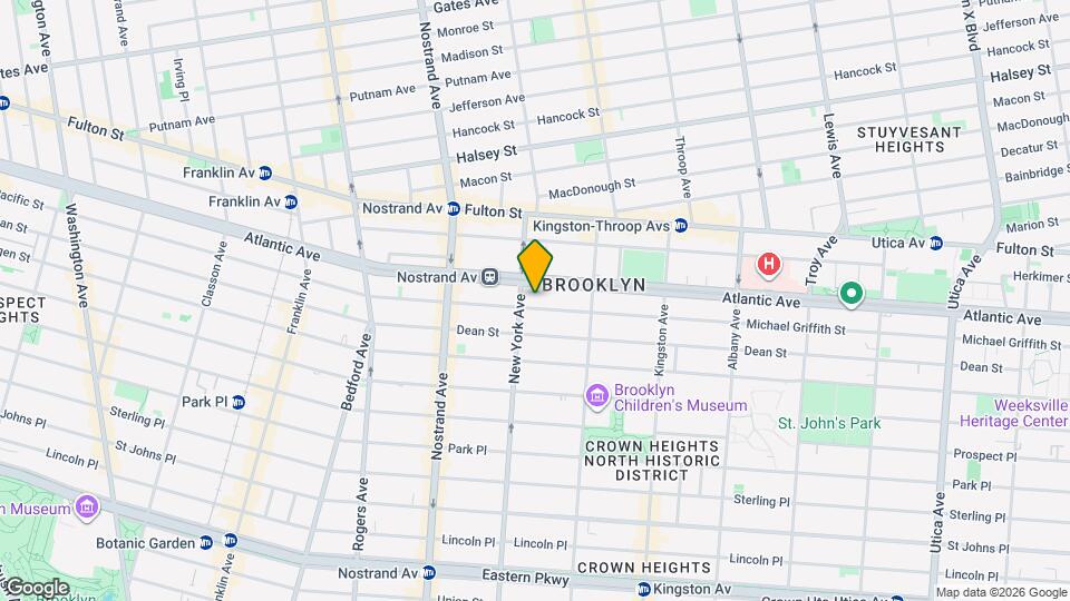 1375 Pacific St, Unit 3rd floor Map and Location Details