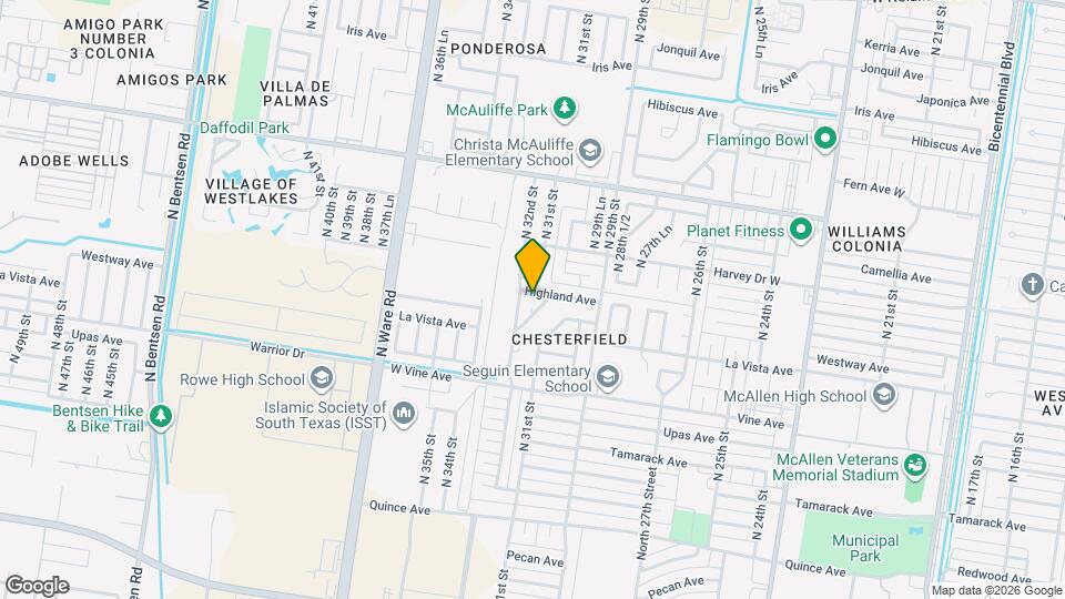 3105 Highland Ave Map and Location Details