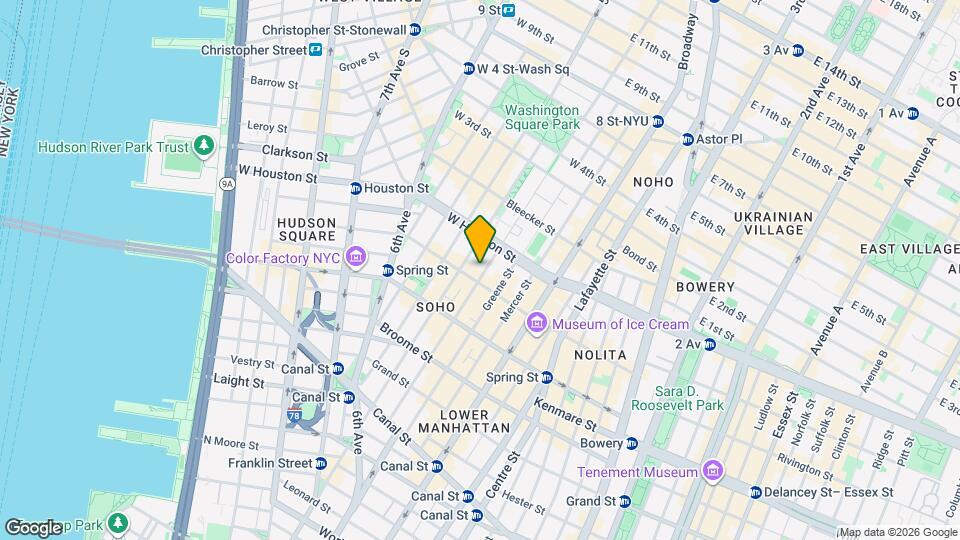 132 Wooster St Map and Location Details