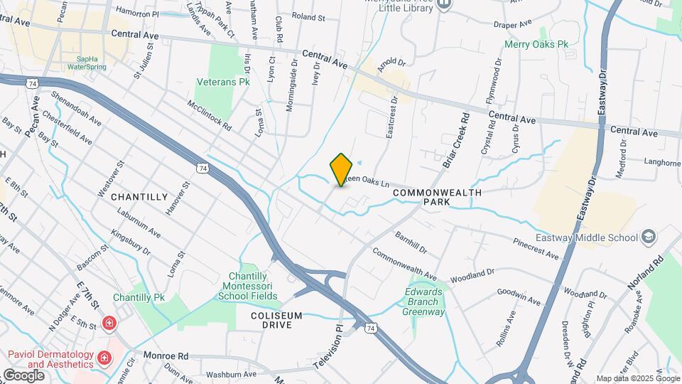 1318 Green Oaks Ln Map and Location Details