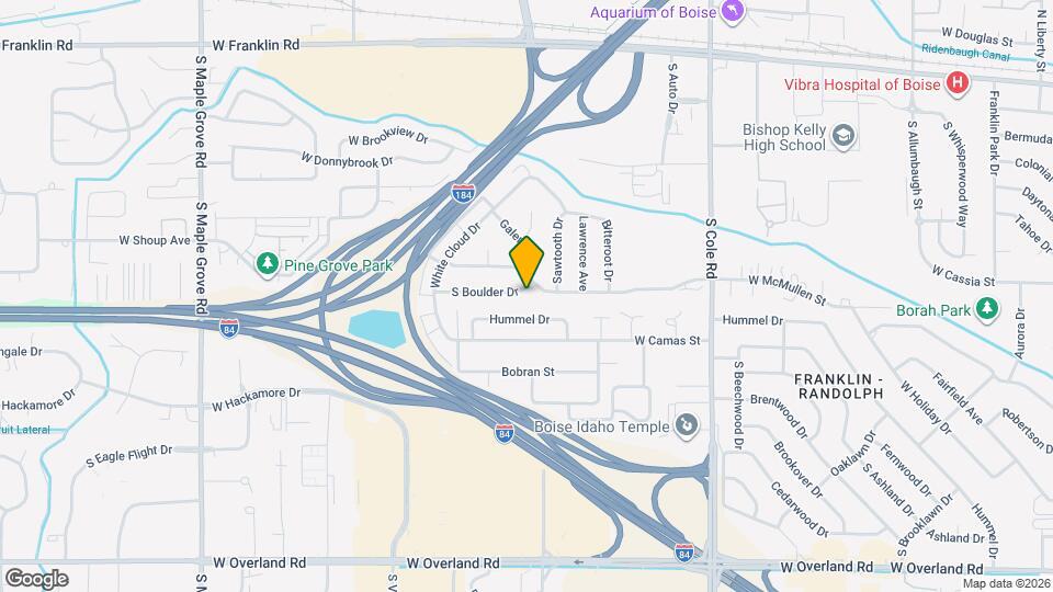 7995 S Boulder Dr Map and Location Details