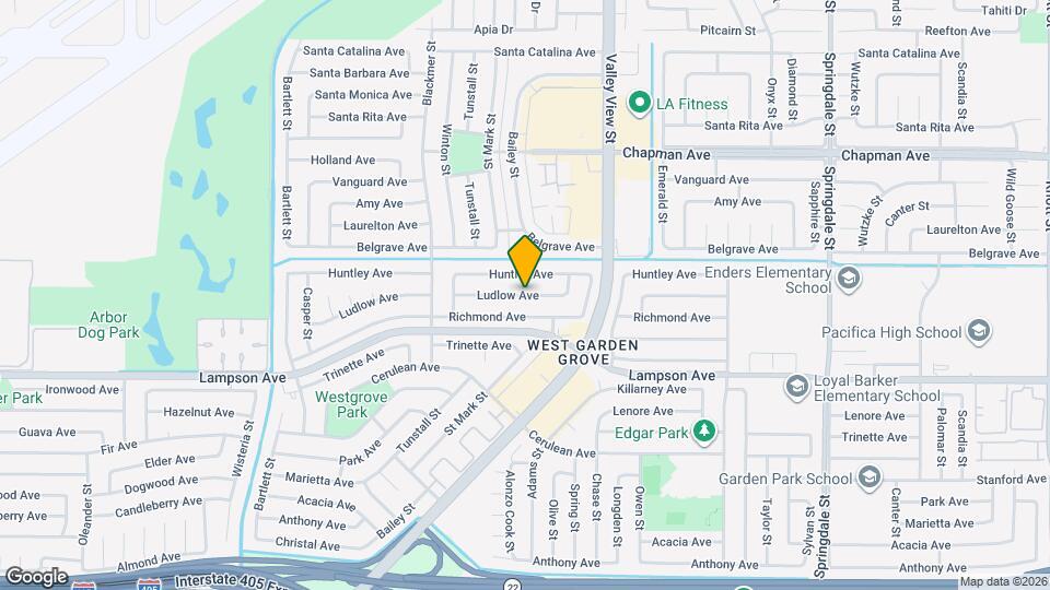 5803 Ludlow Ave Map and Location Details