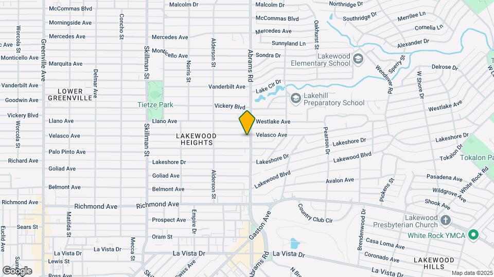 2519 Abrams Rd Mapa y Detalles de la Ubicación