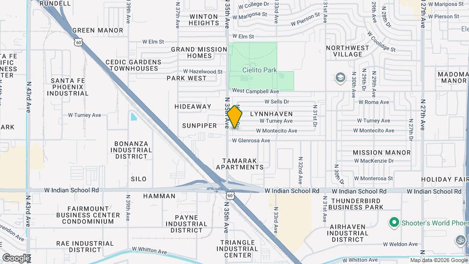 4316 N 34th Dr Map and Location Details