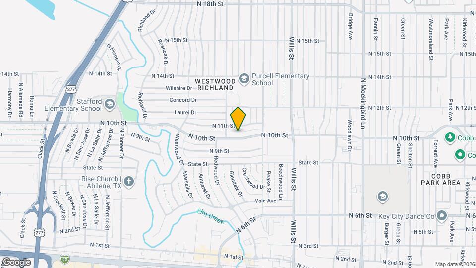 3624 N 10th St Map and Location Details