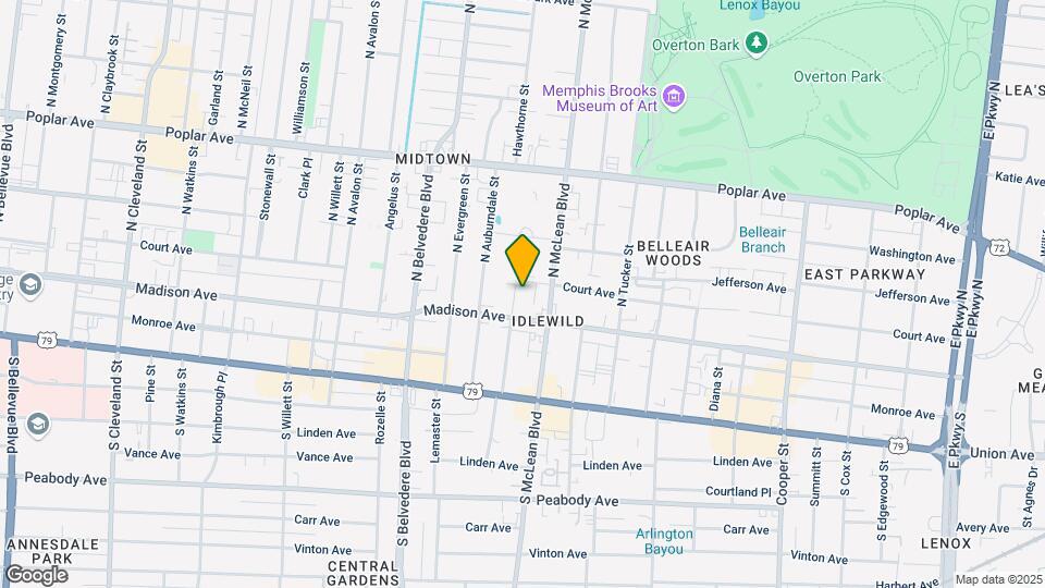 30 N Idlewild St Mapa y Detalles de la Ubicación