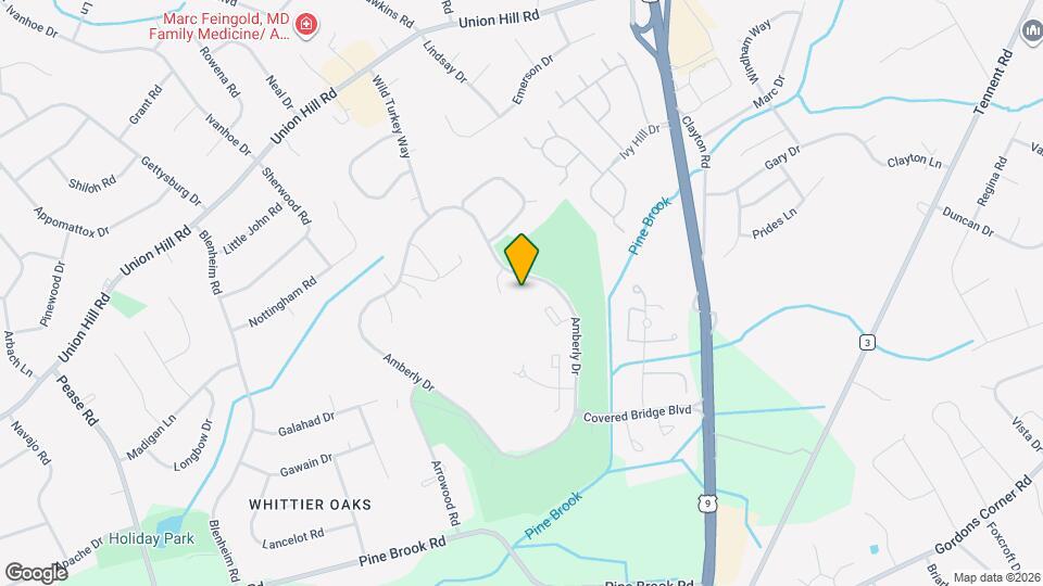 168 Amberly Dr Map and Location Details