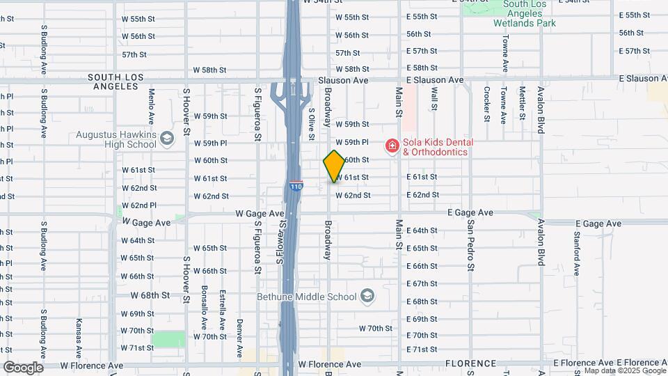 6114 S Broadway Mapa y Detalles de la Ubicación