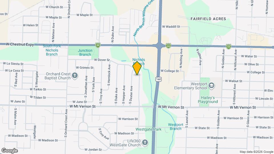 303 S Suburban Ave Map and Location Details