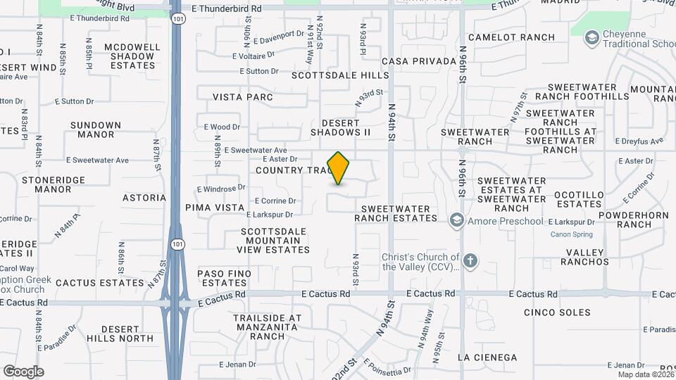 9274 E Corrine Dr Map and Location Details