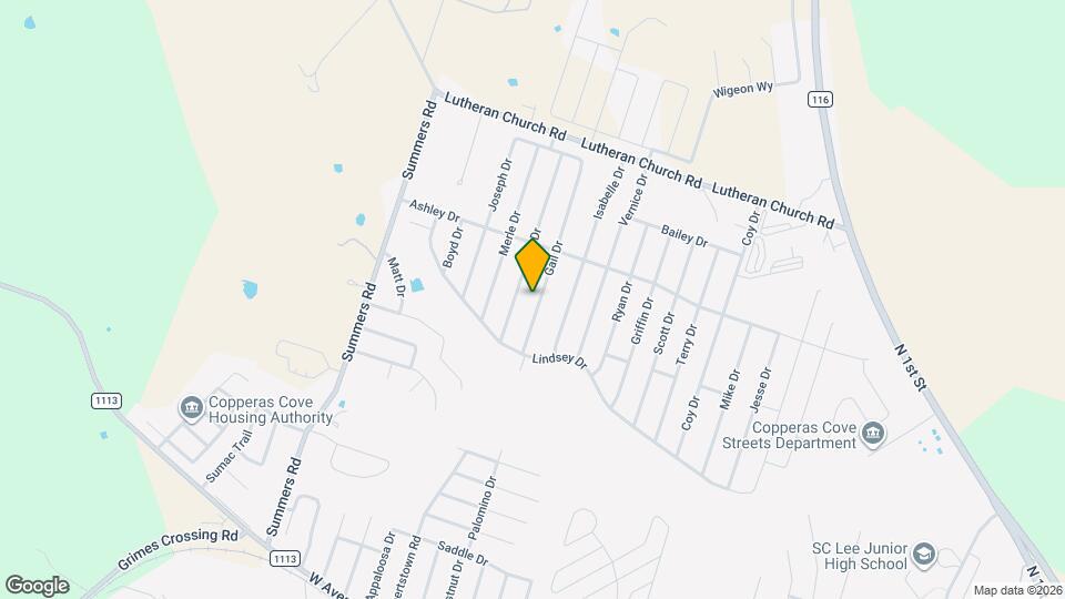 2107 Gail Dr Map and Location Details